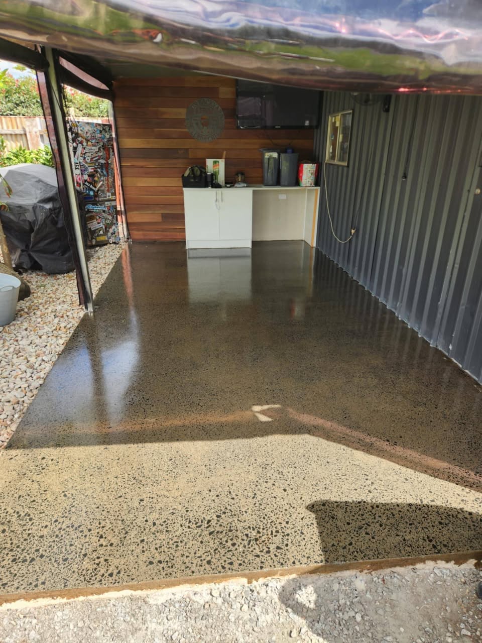 BBQ Area — Polished Concrete (for JT’s Flooring)